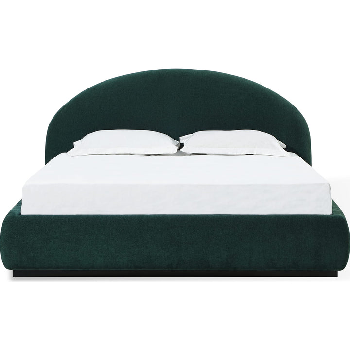 Flex Upholstered Bed in Blue Jeans Chenille