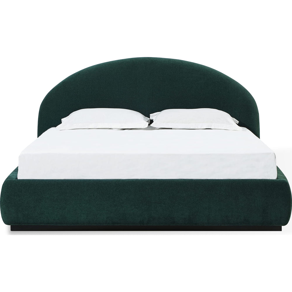 Flex Upholstered Bed in Blue Jeans Chenille