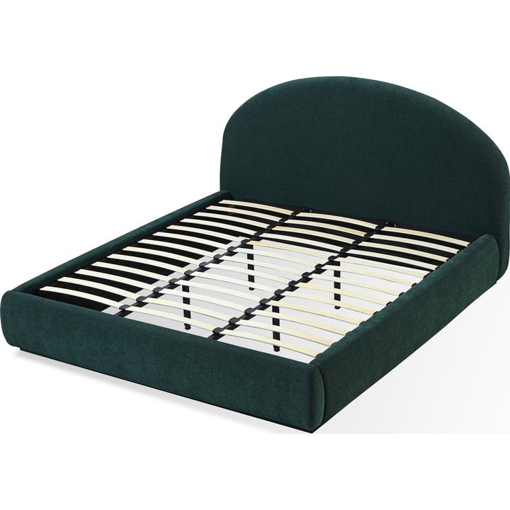 Flex Upholstered Bed in Blue Jeans Chenille