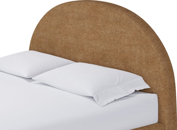 Flex King-size Upholstered Bed in Porcini Chenille – view 4