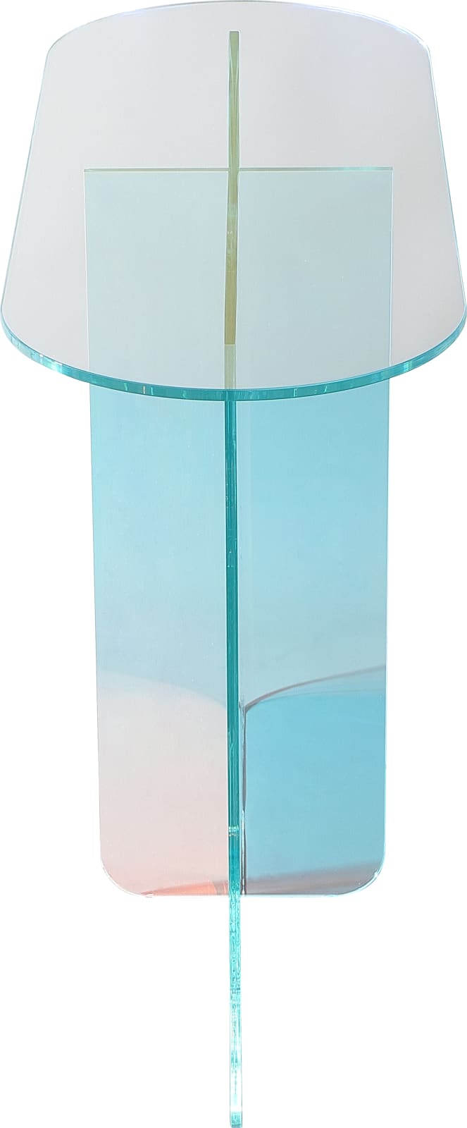Fomo Console Table in Iridescent Glass – view 5