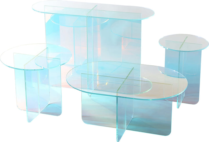 Fomo Console Table in Iridescent Glass – view 7