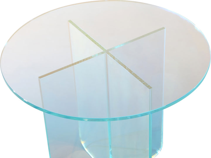 Fomo Large End Table in Iridescent Glass – view 3