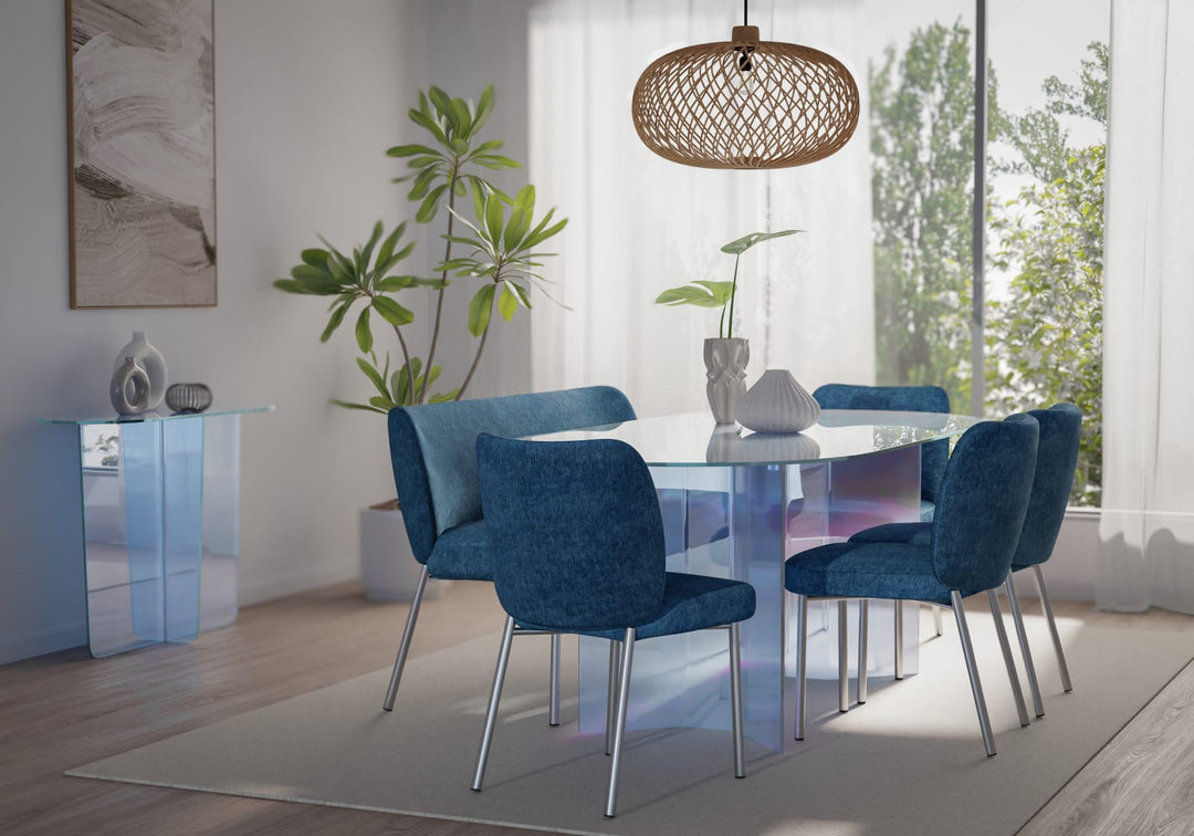 Fomo Upholstered Bench - Azure – view 5