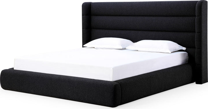 Frank Full-size Upholstered Wingback Platform Bed in Ember Boucle (2026) – view 2