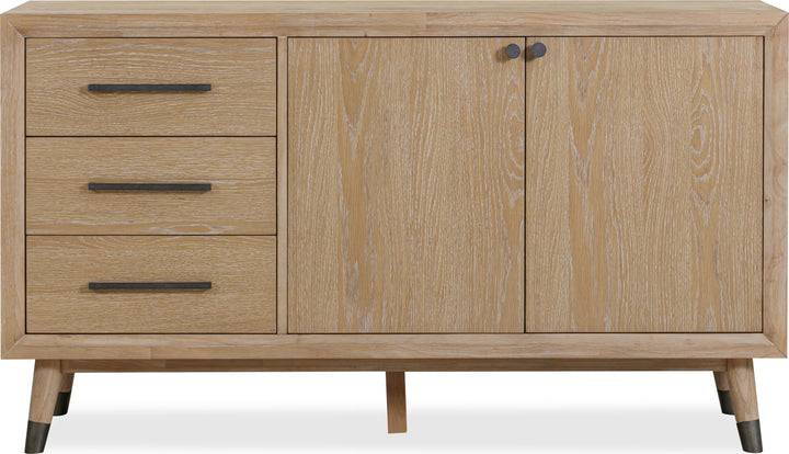 Franklin Three Drawer Two Door White Oak Sideboard in Au Natural – view 4