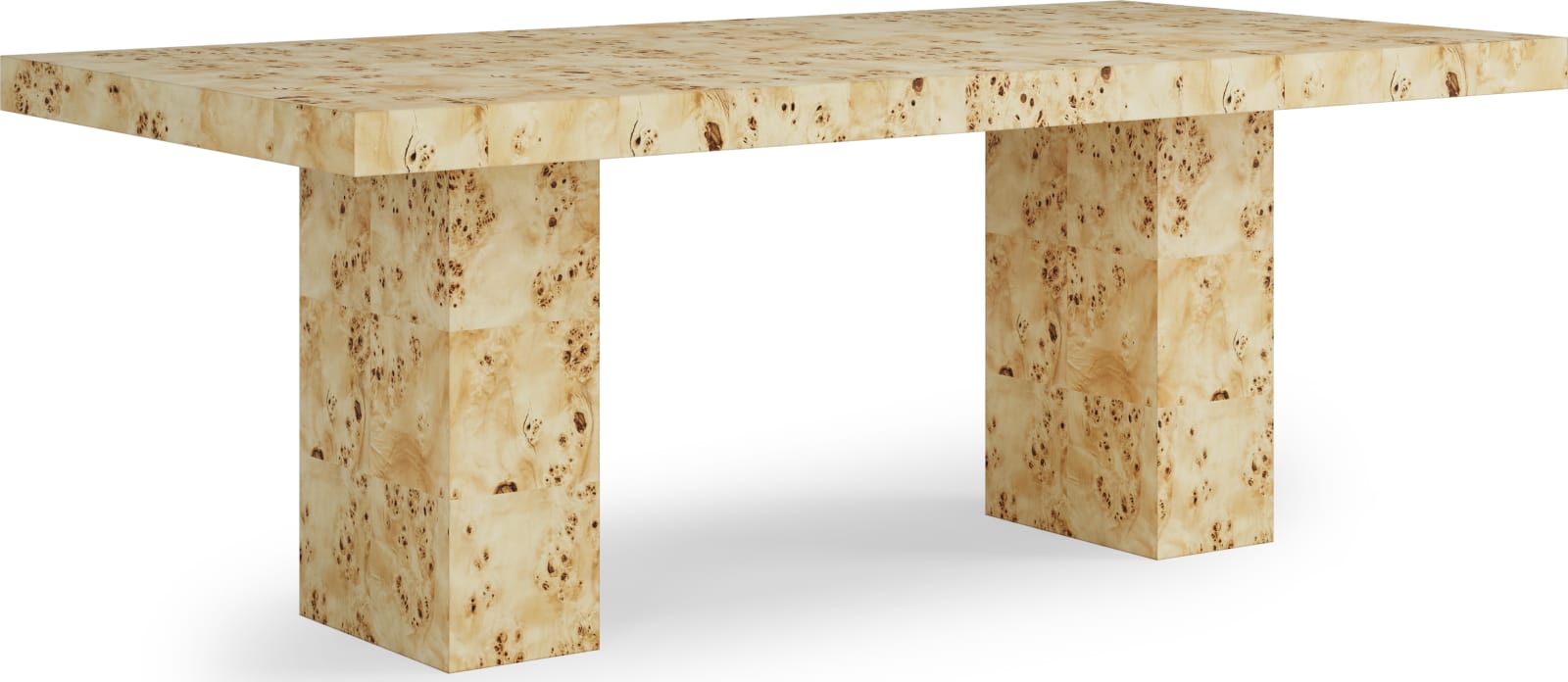 Frida Rect Burl Dn Tbl - Honyd Burl – view 2