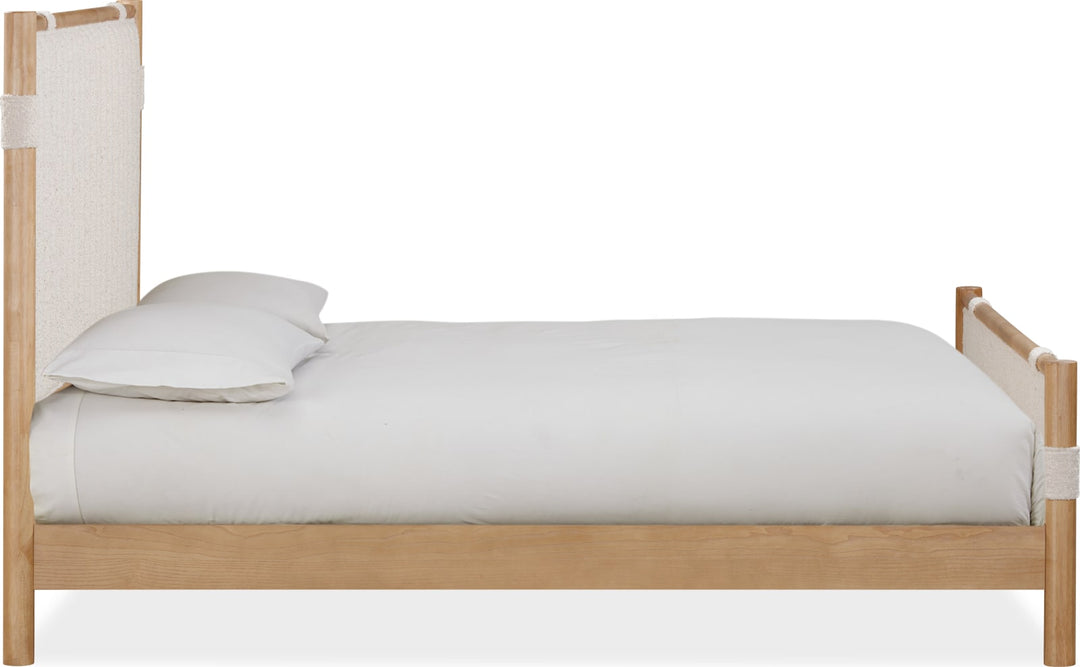 Furano Full-size Upholstered Panel Bed in Ginger and Brun Boucle – view 5