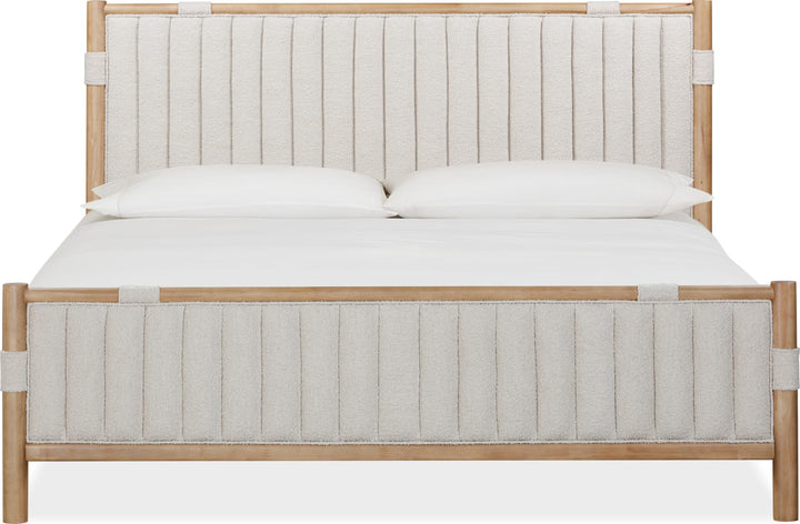 Furano Full-size Upholstered Panel Bed in Ginger and Brun Boucle – view 6