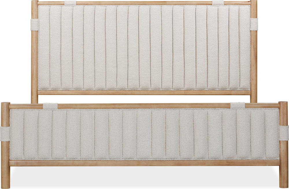Furano Full-size Upholstered Panel Bed in Ginger and Brun Boucle – view 7