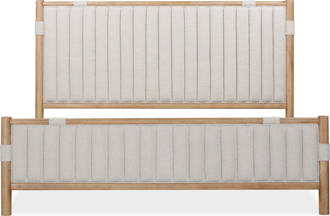 Furano Full-size Upholstered Panel Bed in Ginger and Brun Boucle – view 7