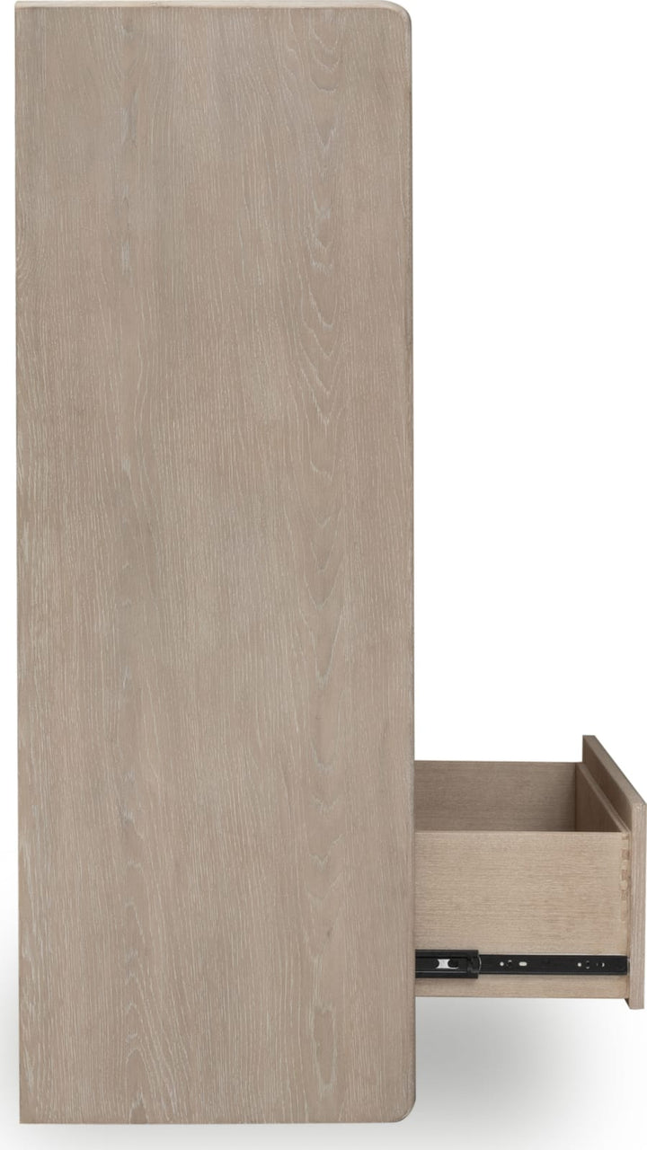 Gardenia Five Drawer Oak Wood Chest in Chai – view 5