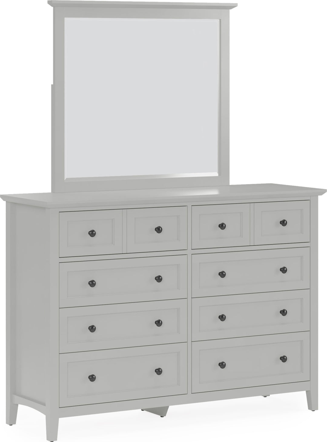 Grace Eight Drawer Dresser in Elephant Gray (2024) – view 11