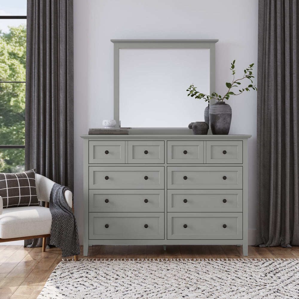 Grace Eight Drawer Dresser in Elephant Gray (2024) – view 2