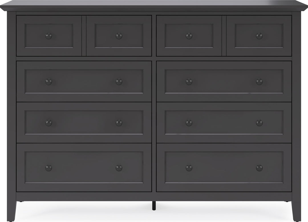 Grace Eight Drawer Dresser in Raven Black (2024) – view 3