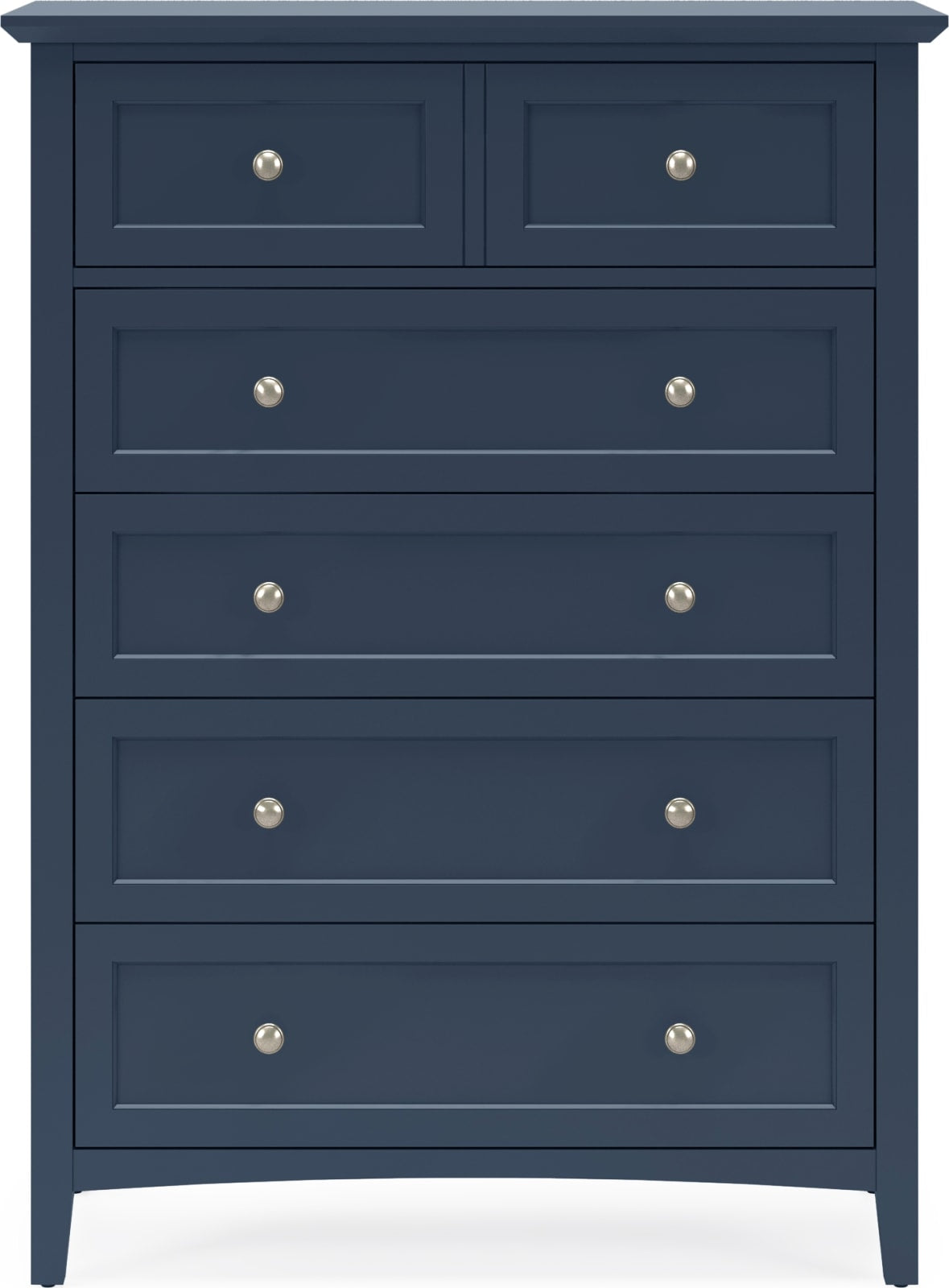 Grace Five Drawer Chest in Blueberry (2024) – view 2