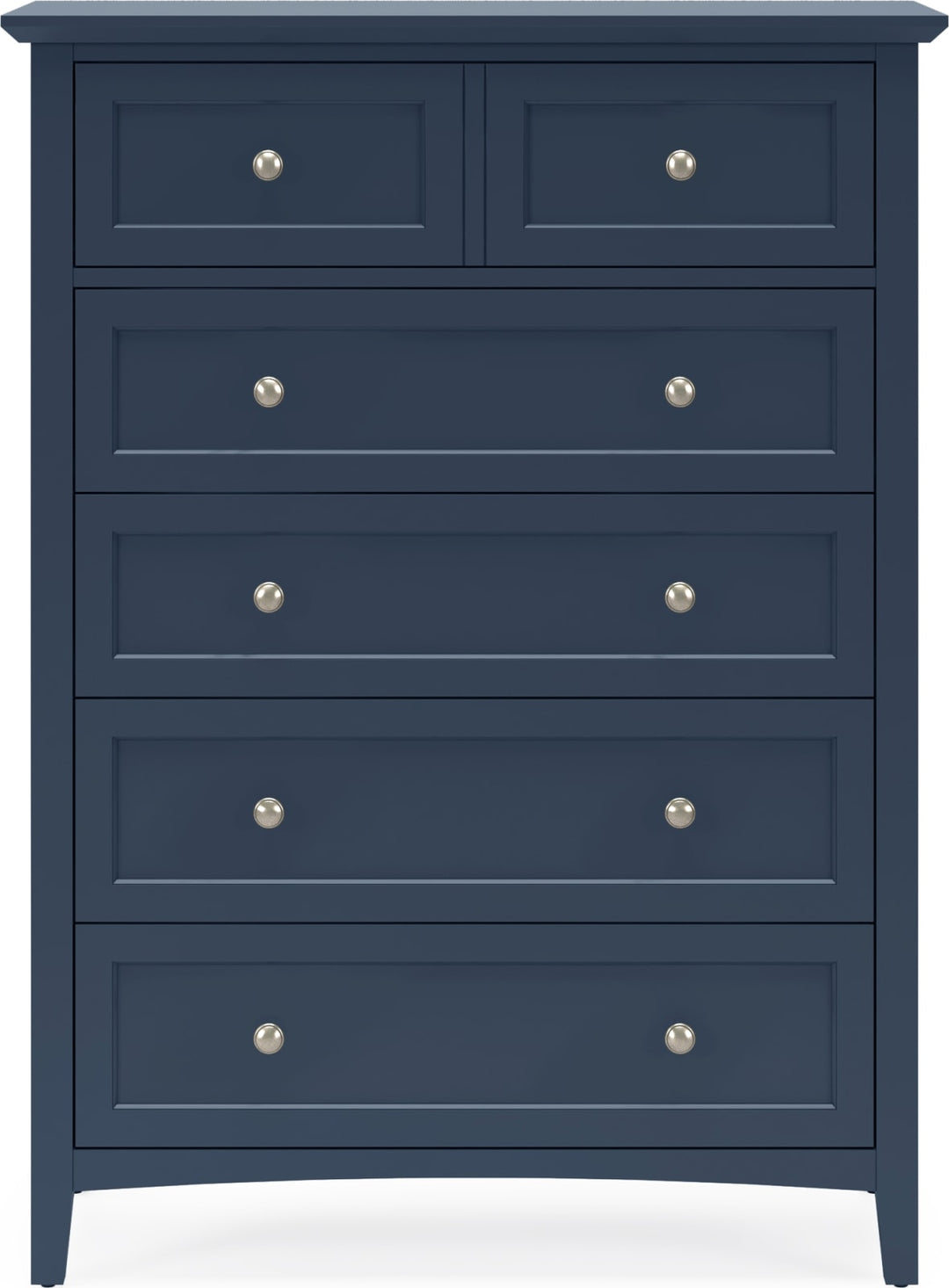 Grace Five Drawer Chest in Blueberry (2024) – view 2