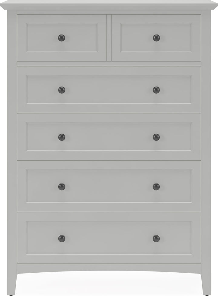 Grace Five Drawer Chest in Elephant Gray (2024) – view 2