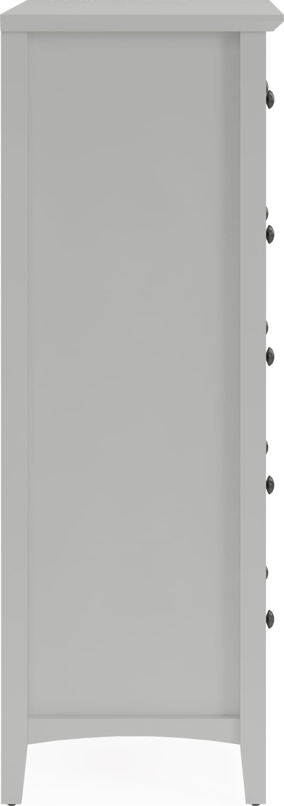 Grace Five Drawer Chest in Elephant Gray (2024) – view 4