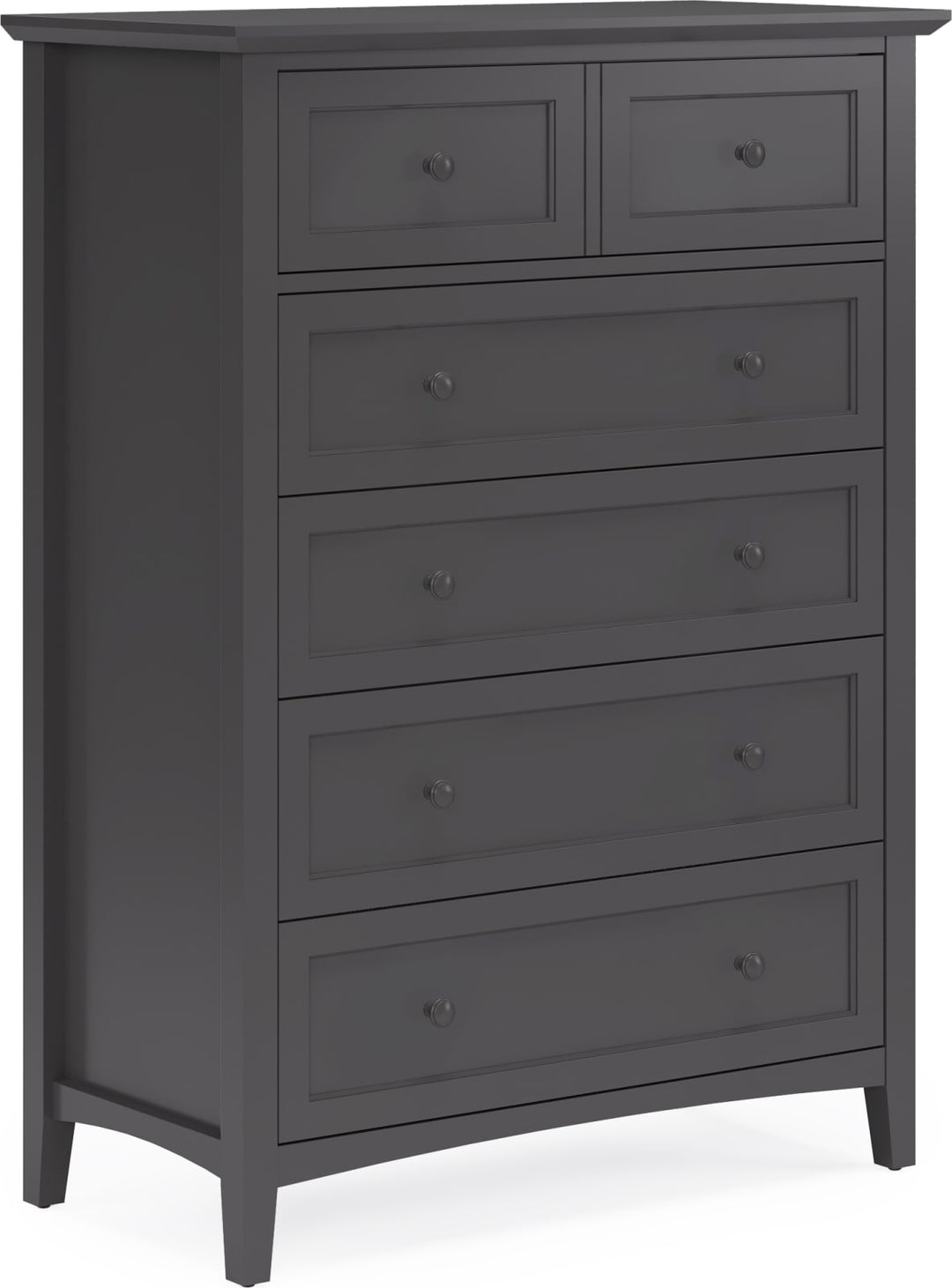 Grace Five Drawer Chest in Raven Black (2024) – view 3