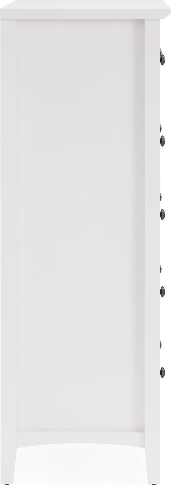 Grace Five Drawer Chest in Snowfall White (2024) – view 4