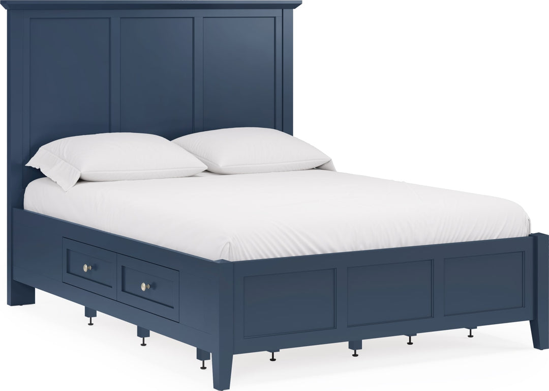 Grace Four Drawer Full-size Platform Storage Bed in Blueberry – view 3