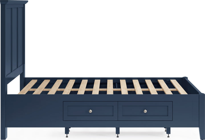 Grace Four Drawer Platform Storage Bed in Blueberry – view 8