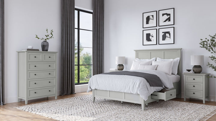 Grace Four Drawer Full-size Platform Storage Bed in Elephant Grey – view 10
