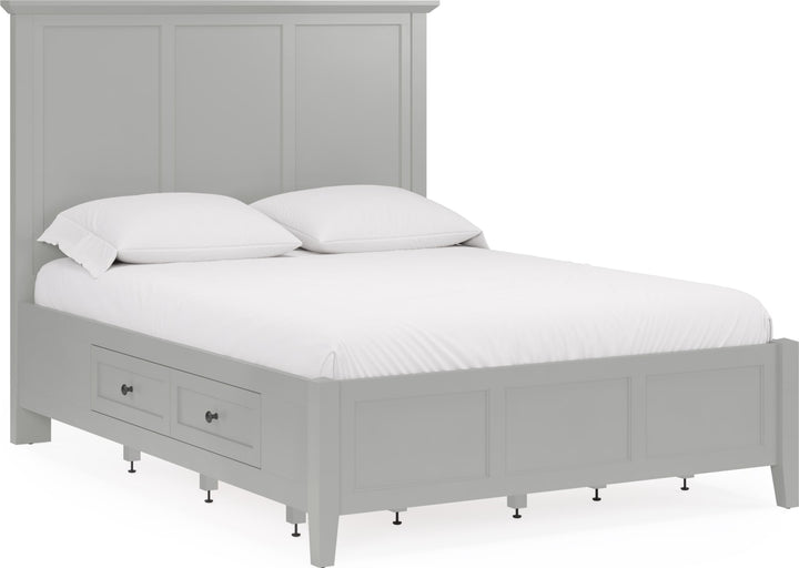 Grace Four Drawer King-size Platform Storage Bed in  Elephant Grey – view 3
