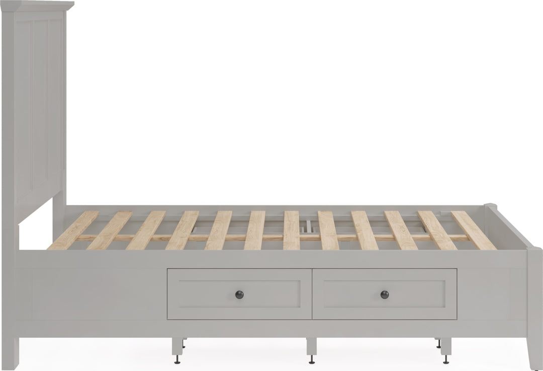 Grace Four Drawer Platform Storage Bed in Elephant Gray – view 8