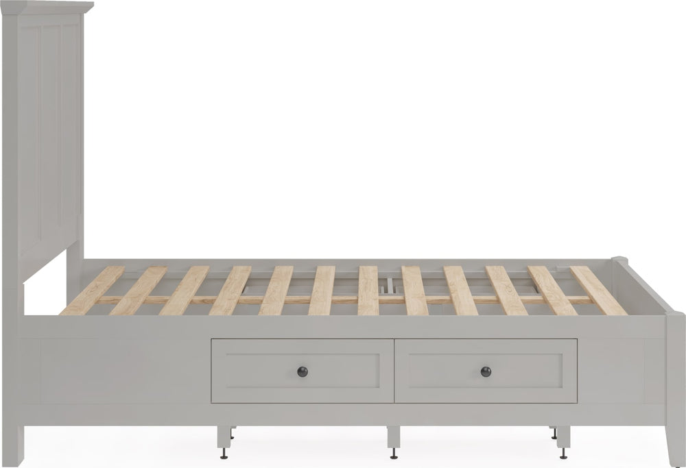 Grace Four Drawer Queen-size Platform Storage Bed in Elephant Grey – view 8
