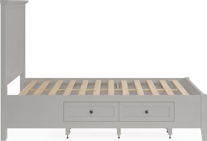 Grace Four Drawer Full-size Platform Storage Bed in Elephant Grey – view 8