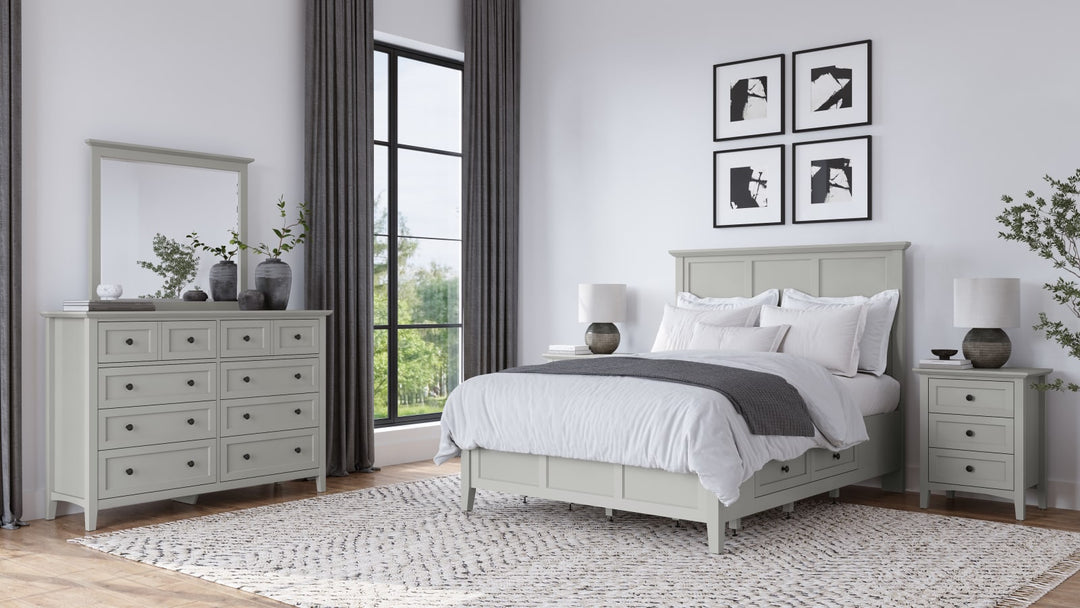 Grace Four Drawer Full-size Platform Storage Bed in Elephant Grey – view 9