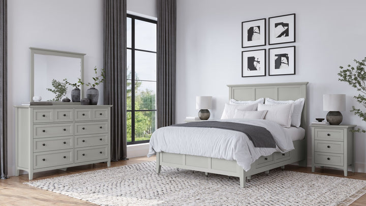 Grace Four Drawer Queen-size Platform Storage Bed in Elephant Grey – view 9