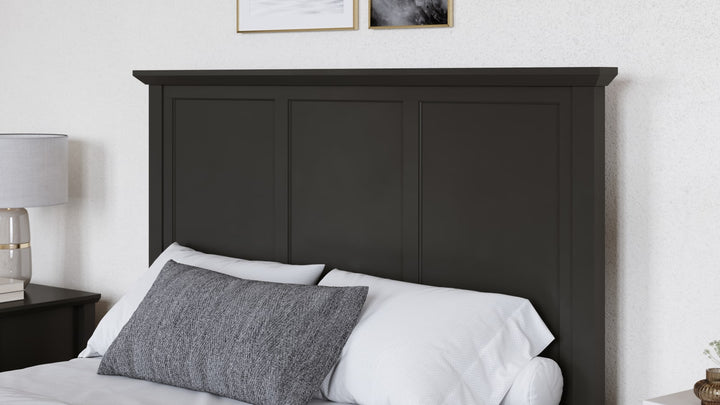 Grace Queen-size Four Drawer Platform Storage Bed in Raven Black – view 11