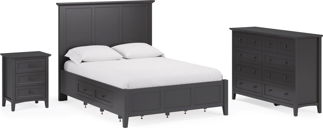 Grace King-size Four Drawer Platform Storage Bed in Raven Black – view 14