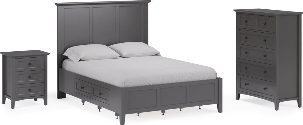 Grace Full-size Four Drawer Platform Storage Bed in Raven Black – view 16