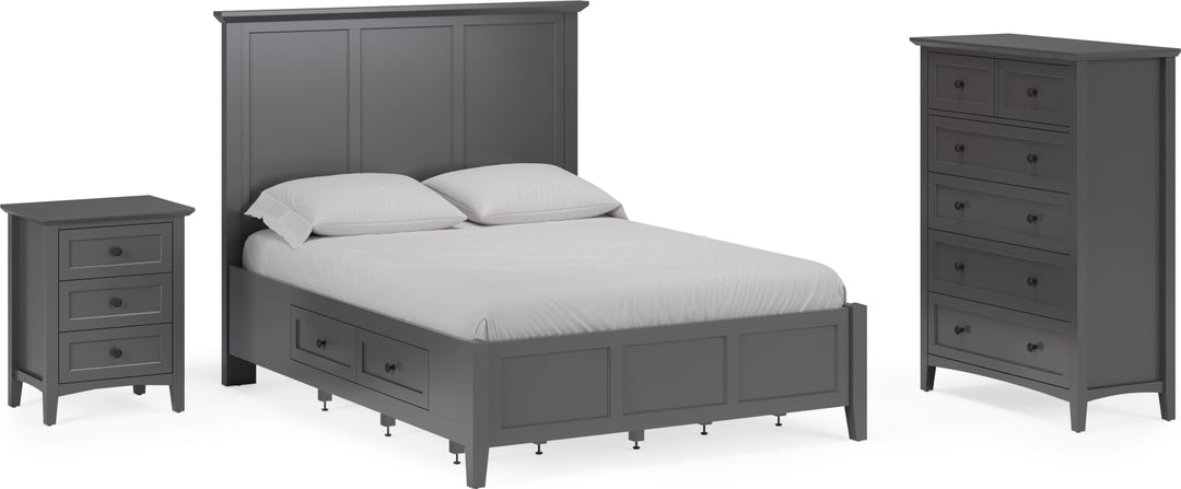 Grace Full-size Four Drawer Platform Storage Bed in Raven Black – view 16
