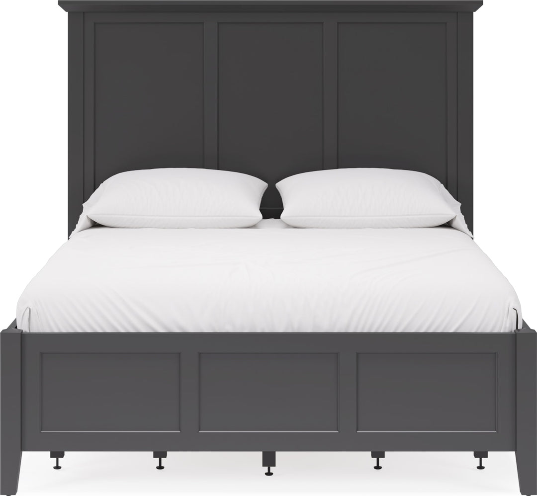 Grace Queen-size Four Drawer Platform Storage Bed in Raven Black – view 3