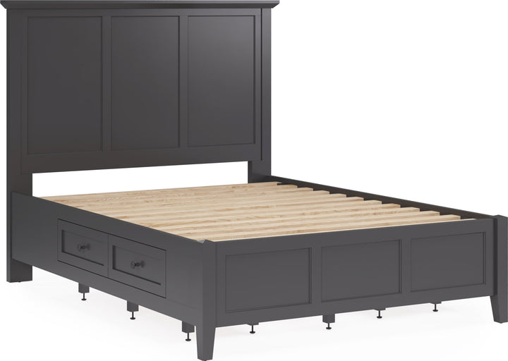 Grace King-size Four Drawer Platform Storage Bed in Raven Black – view 8