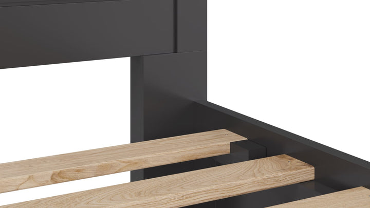 Grace California King-size Four Drawer Platform Storage Bed in Raven Black – view 9