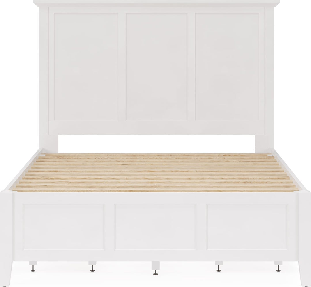 Grace Four Drawer King-size Platform Storage Bed in Snowfall White – view 11