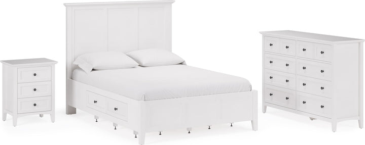 Grace Four Drawer California King-size Platform Storage Bed in Snowfall White – view 14