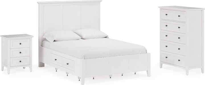 Grace Four Drawer Full-size Platform Storage Bed in Snowfall White – view 16