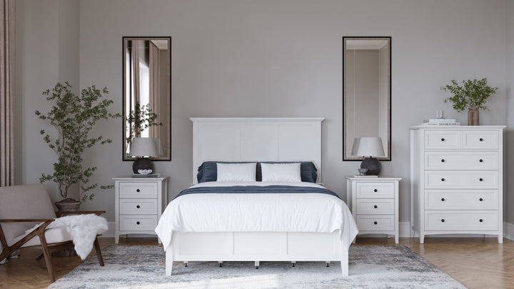 Grace Four Drawer Full-size Platform Storage Bed in Snowfall White – view 17