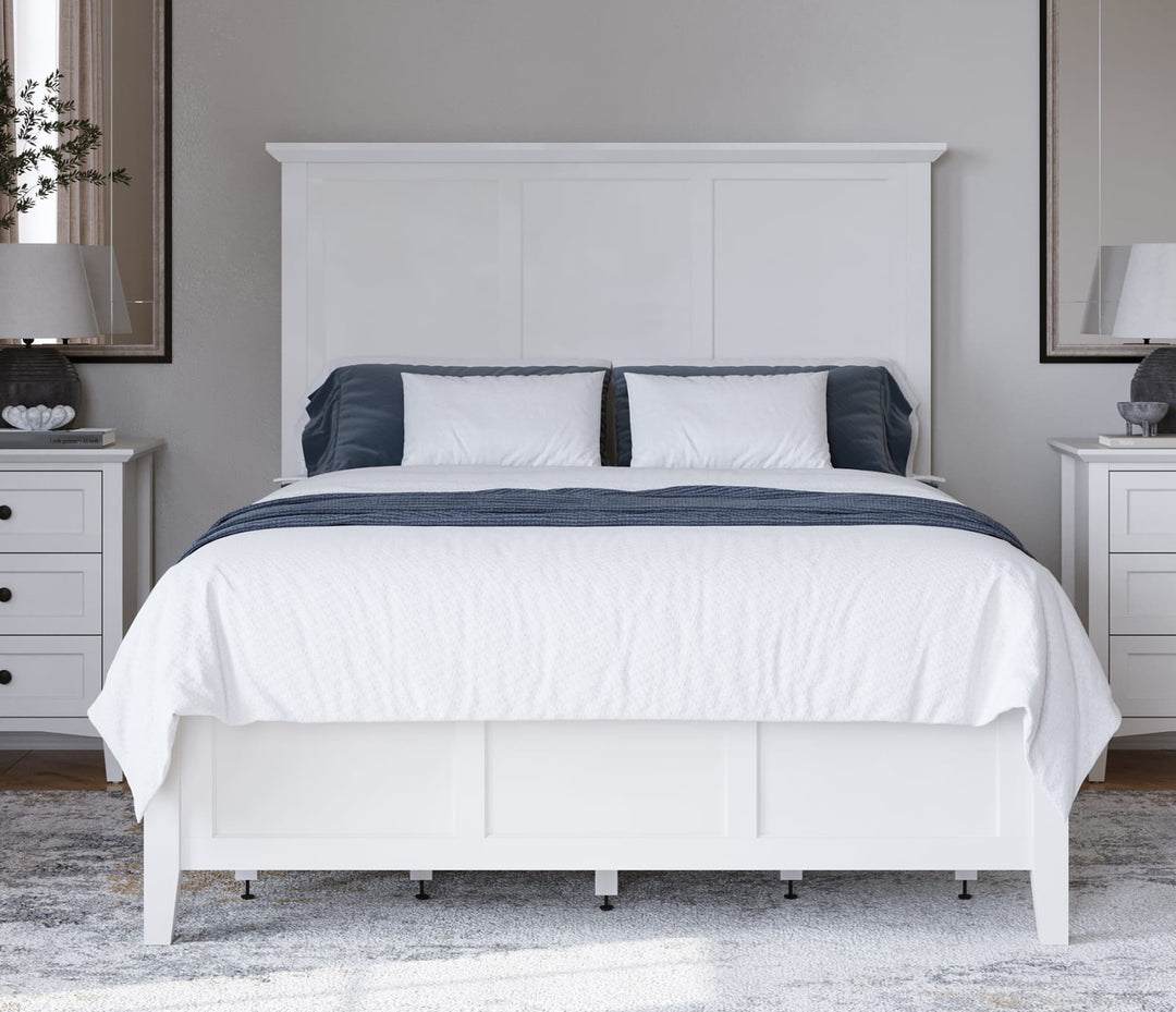 Grace Four Drawer Full-size Platform Storage Bed in Snowfall White – view 3