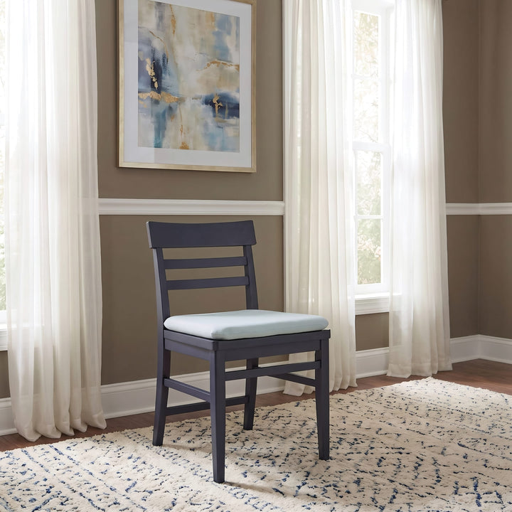Grace Ladder Back Dining Side Chair in Blueberry