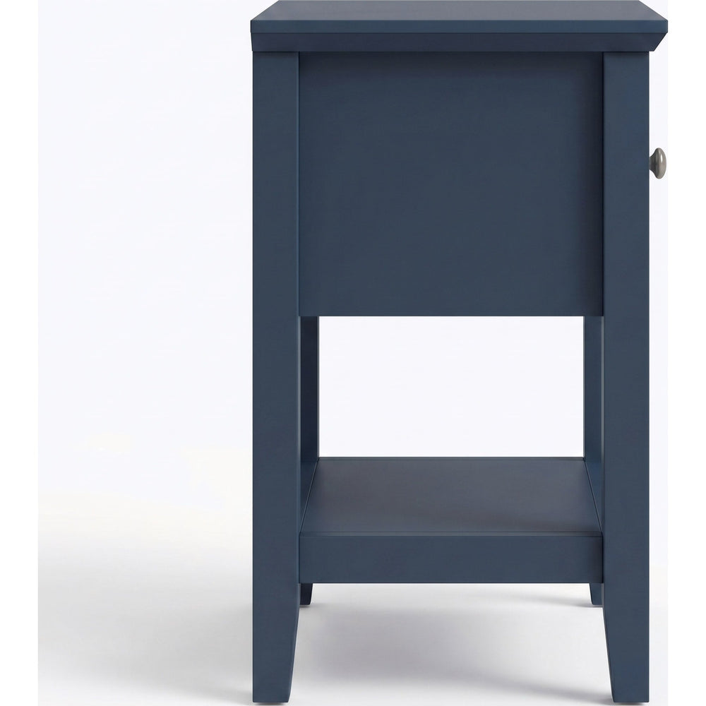 Grace Small One Drawer Nightstand in Blueberry