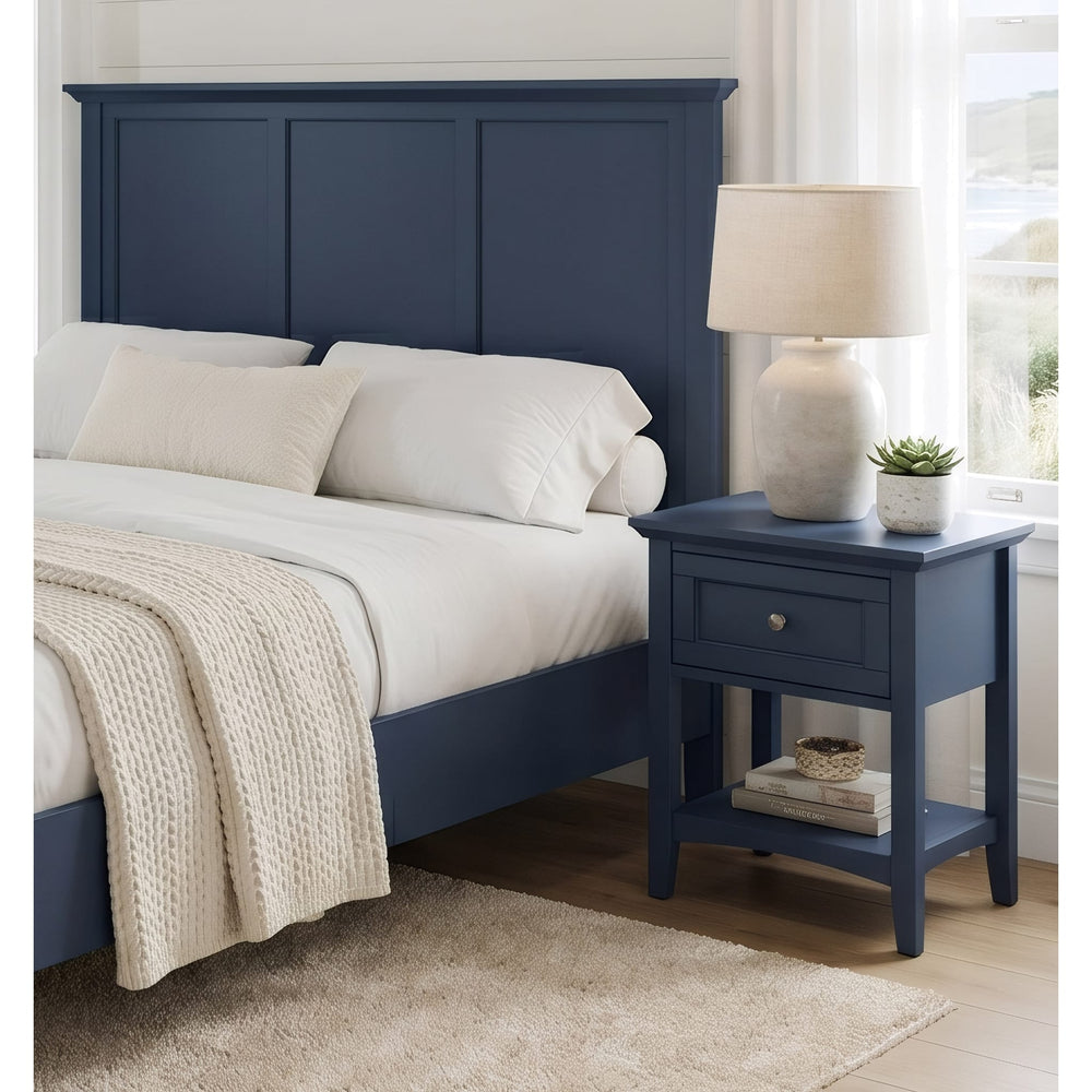 Grace Small One Drawer Nightstand in Blueberry
