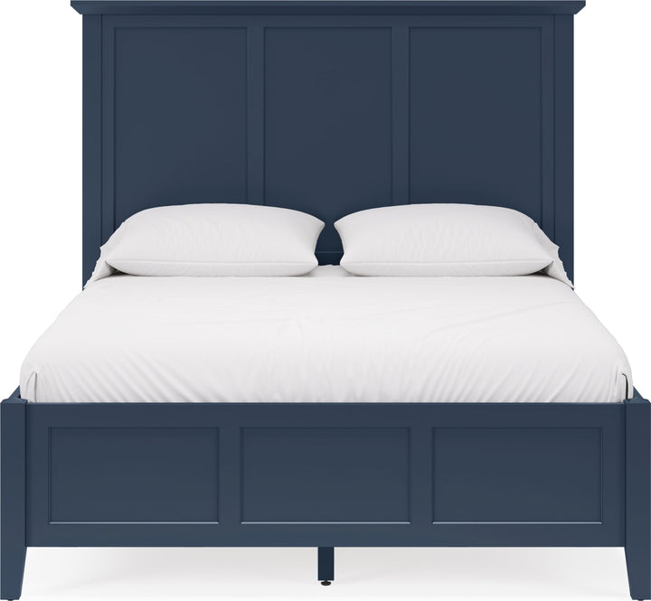 Grace Three Panel Bed in Blueberry – view 2